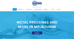 Desktop Screenshot of eyelets.com.au