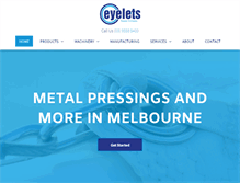 Tablet Screenshot of eyelets.com.au